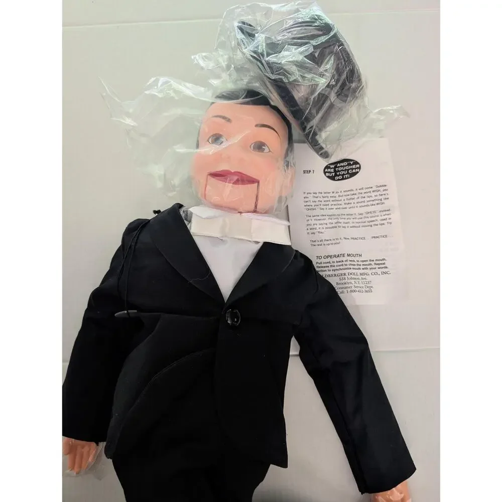 Charlie McCarthy Ventriloquist Dummy Doll Tuxedo Suit Top Hat Edgar Bergen